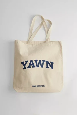 YAWN College Slogan Tote Bag