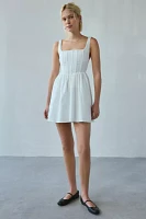 Kiss The Sky Belle Tie-Back Corset Mini Dress