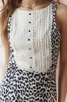 Kimchi Blue June Boatneck Bib Collar Mini Dress