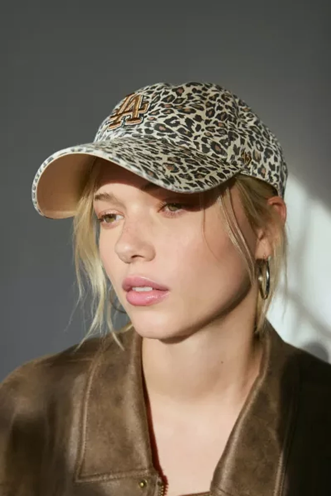 '47 Brand MLB Los Angeles Dodgers Lisa Animal Print Clean Up Baseball Hat