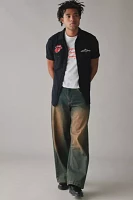 American Needle The Rolling Stones Embroidered Short Sleeve Button-Down Shirt