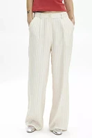 Another Girl Striped Relaxed Wide Leg Pant