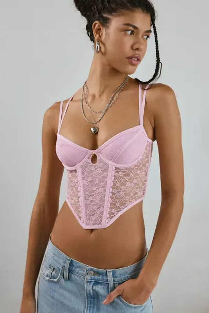 Out From Under Hearts Desire Lace Corset Top