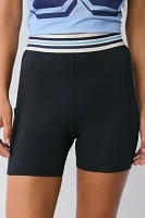 FILA Mika Stripe High-Rise Bike Short