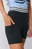 FILA Mika Stripe High-Rise Bike Short