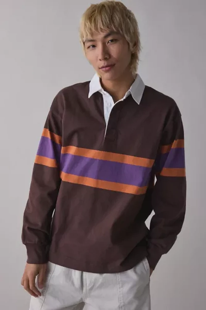 Gramicci Langdon Stripe Long Sleeve Rugby Shirt
