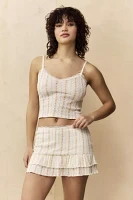 Out From Under Ruffle Mini Skirt