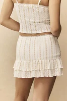Out From Under Ruffle Mini Skirt