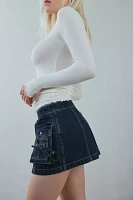 BDG Ranger Cargo Denim Micro Mini Skirt