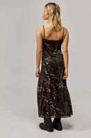 UO Leopard Camo Mesh Maxi Dress