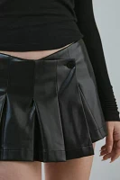 BDG Study Buddy Faux Leather Mini Skort