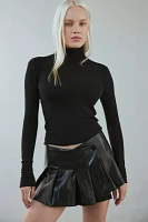 BDG Study Buddy Faux Leather Mini Skort