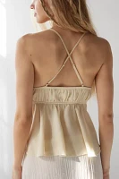 Kimchi Blue Sofie Satin Babydoll Cami