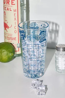 Fred & Friends Good Measure Tequila Cocktail Recipe Glass