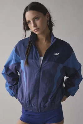 New Balance Color Blocked Woven Zip-Up Jacket