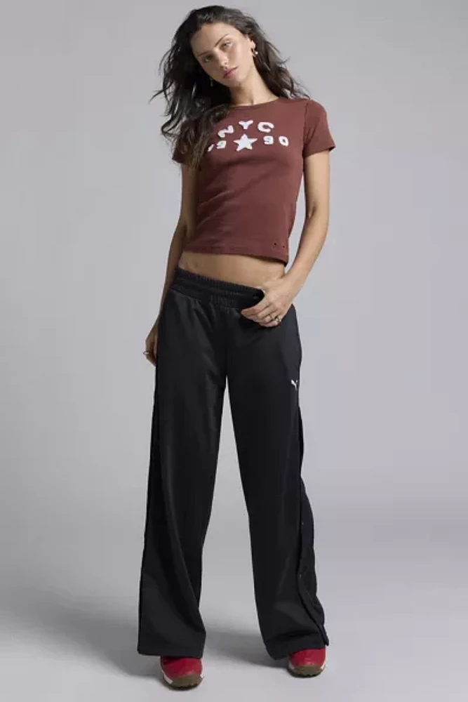 Puma Essential Relaxed Low-Rise Popper Pant