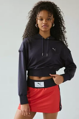 Puma X LaQuan Smith Cropped Hoodie Sweatshirt