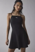 Puma Ribbed Knit Flared Mini Dress