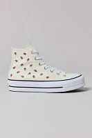 Converse Women's Chuck Taylor All Star Embroidered Strawberries Lift Platform Sneaker