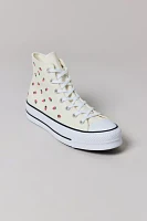 Converse Women's Chuck Taylor All Star Embroidered Strawberries Lift Platform Sneaker