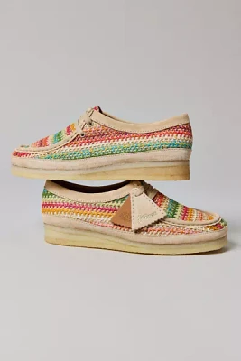 Clarks Women's Wallabee Multicolor Raffia Shoe