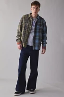 Deus Ex Machina Genesis Embroidered Spliced Flannel Shirt