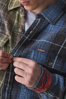 Deus Ex Machina Genesis Embroidered Spliced Flannel Shirt