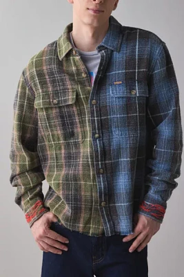 Deus Ex Machina Genesis Embroidered Spliced Flannel Shirt