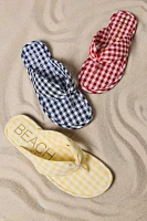Beach By Matisse Footwear Gidget Gingham Thong Sandal