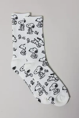 Peanuts Snoopy All Over Print Crew Sock