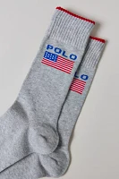 Polo Ralph Lauren Logo Flag Crew Sock