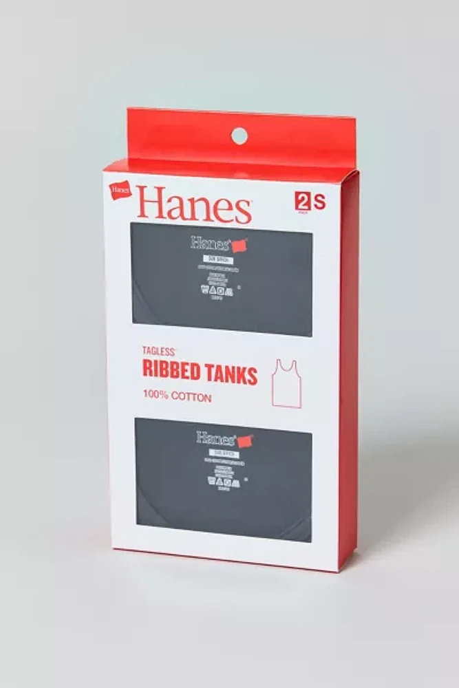 Hanes UO Exclusive Ribbed Tank Top 2-Pack