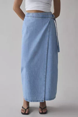 Levi's® Column Wrap Denim Midi Skirt