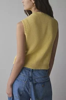 BDG Santorini Cropped Sweater Vest