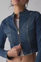 Abrand Devotion Slip Zip-Front Denim Jacket