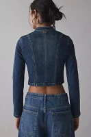 Abrand Devotion Slip Zip-Front Denim Jacket