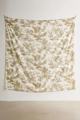 Frog Toile Patterned Wallpaper Tapestry
