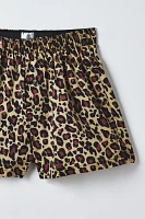 Leopard Pattern Woven Boxer Short