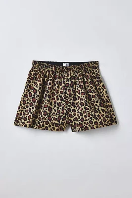 Leopard Pattern Woven Boxer Short