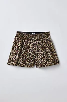 Leopard Pattern Woven Boxer Short