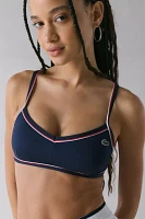 Lacoste Contrast Stripe Accent Sports Bra