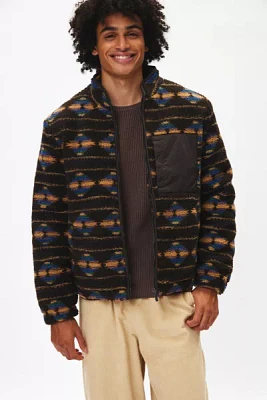 Native Youth Westwick Patterned Fleece Full Zip Sweatshirt