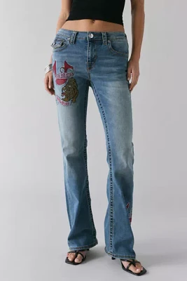 True Religion Tattoo Crystal Becca Mid-Rise Bootcut Jean