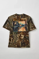 Waddle Pond Graphic Camo Allover Print Tee