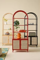 Liv Cane Paned Arch Storage Cabinet