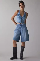 True Religion Zip Denim Halter Top