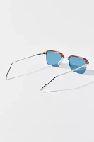 Bill Square Half Frame Sunglasses