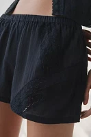 Out From Under Goldie Cotton Lace-Trim Micro Short