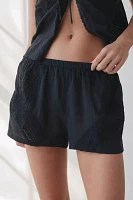 Out From Under Goldie Cotton Lace-Trim Micro Short