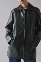 UO Jojo Faux Leather Trench Coat